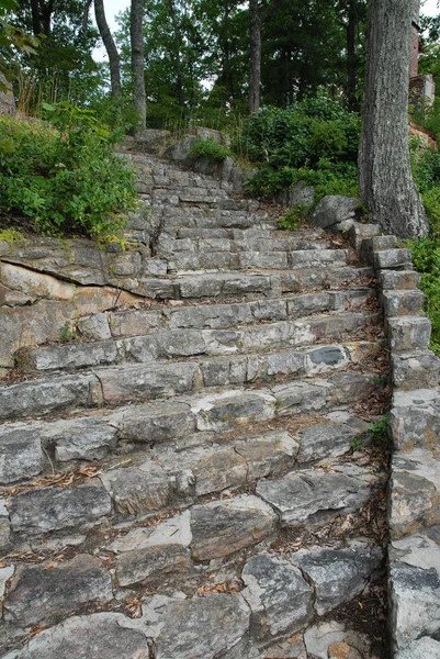 Steintreppen Einem Park Den Bergen Südwestvirginiens Wahrscheinlich Vom Zivilen Naturschutzkorps — Stockfoto