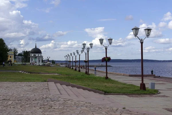 Embankment Petrozavodsk Hoofdstad Van Republiek Karelië Rusland — Stockfoto