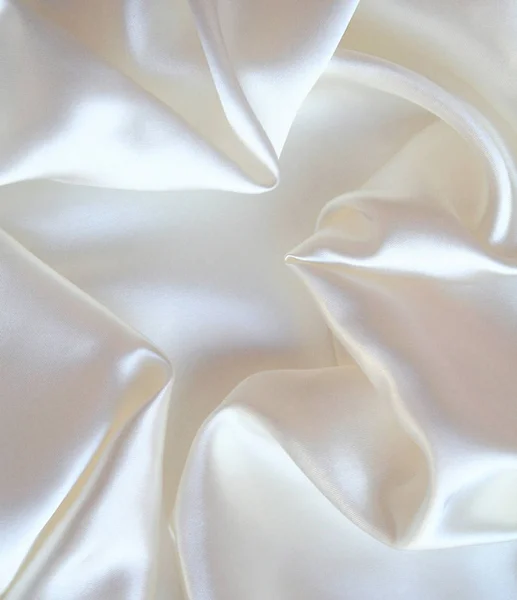 Ομαλή Κομψό Λευκό Μετάξι Φόντο — Φωτογραφία Αρχείου