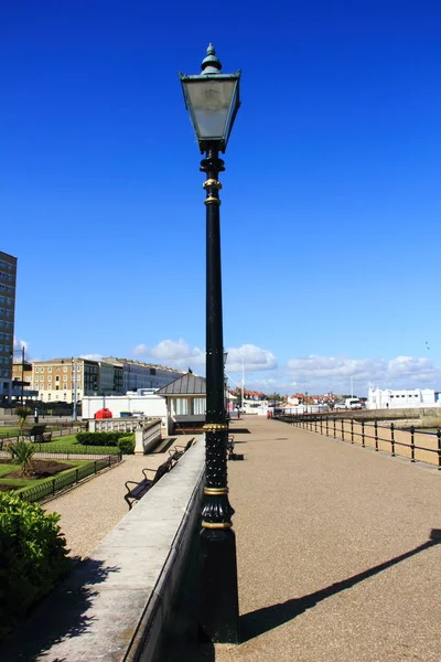 Oude Stijl Straat Lamp Aan Zee — Stockfoto