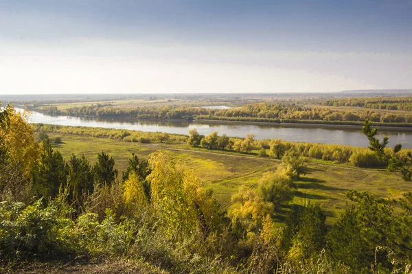 Podzimní Náčrtky Krajiny Přírody Sibiře Poblíž Město Tobolsk — Stock fotografie