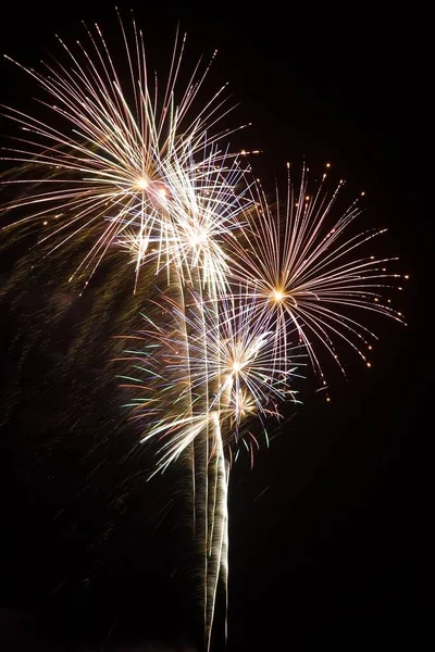 Beatifull Színek Csillogó Fény Tűzijáték — Stock Fotó