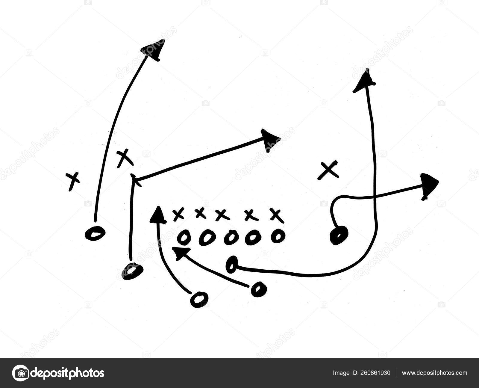 Football plays chalk Cut Out Stock Images & Pictures - Alamy