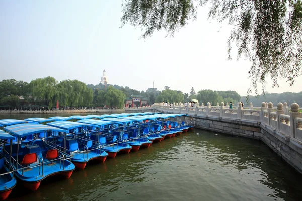 Parque Beihai Mar Norte Retiro Real Perto Cidade Proibida Pequim — Fotografia de Stock