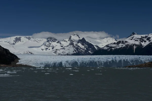 Θέα Ένα Από Μέτωπα Του Παγετώνα Perito Μορένο Στο Εθνικό — Φωτογραφία Αρχείου