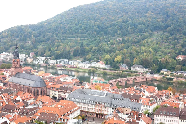 Podzimní Pohled Heidelberg Německu — Stock fotografie