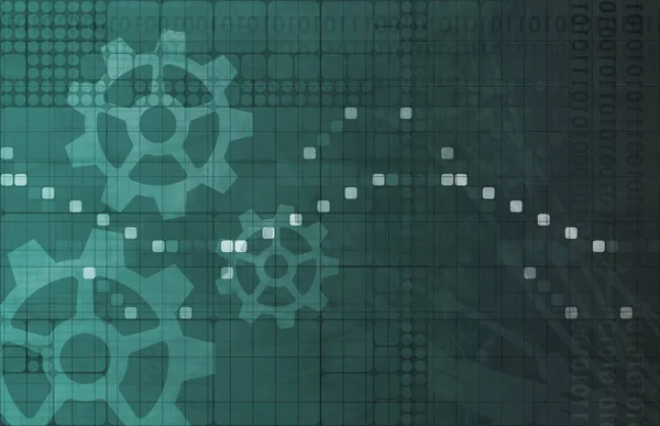 Datos Aplicación Del Sistema Software Como Resumen — Foto de Stock