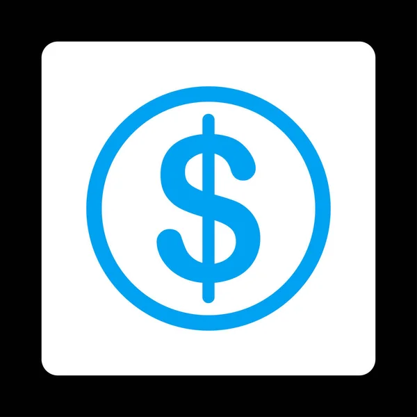 Χρήματα Raster Εικόνα Αυτό Επίπεδη Στρογγυλεμένο Τετράγωνο Κουμπί Χρησιμοποιεί Μπλε — Φωτογραφία Αρχείου