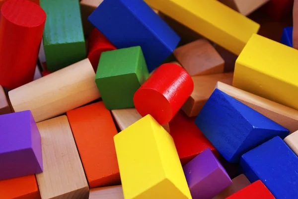 Çeşitli Renkler Parçalar Içinde Eğlenceli Oyunlar — Stok fotoğraf