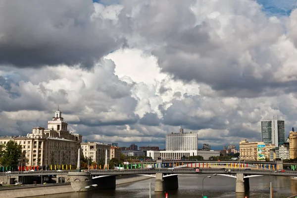 Moskva Floden Och Vita Huset Moskva Ryssland — Stockfoto