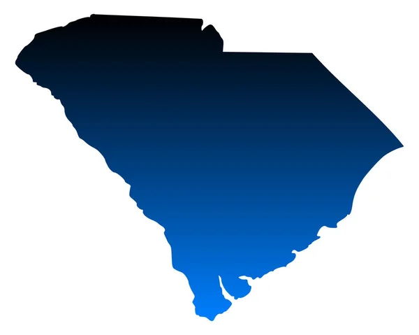 サウスカロライナ州地図 — ストック写真