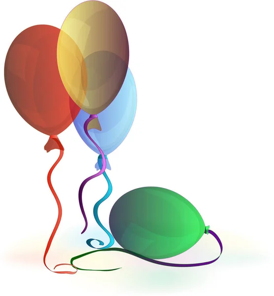 明亮的气球装饰 每家任何节日 — 图库照片