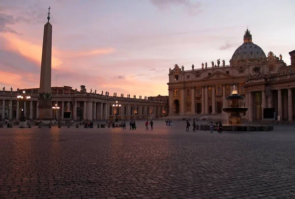 Petersplatsen Vatikanstaten Rom — Stockfoto