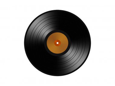 vinyl record. isolated on a white background clipart
