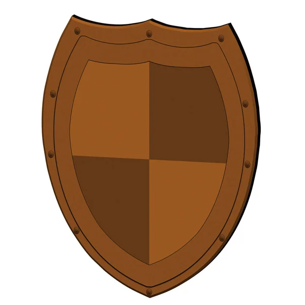 Imagem Escudo Como Conceito Protecção Você Pode Colocar Seu Logotipo — Fotografia de Stock