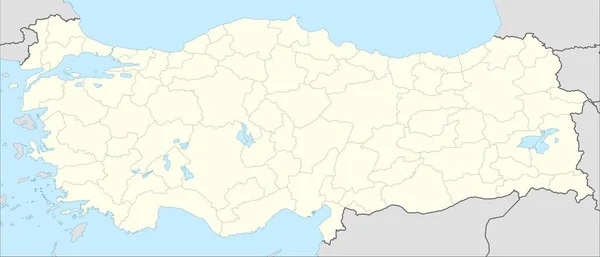 Mapa Ilustrado Del País Turquía Europa — Foto de Stock