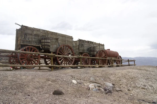 Velha Locomotiva Deserto Vale Morte — Fotografia de Stock