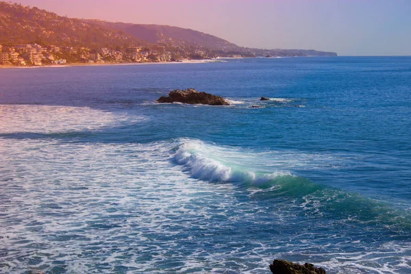 Laguna Pláž Pohled Pobřeží Los Angeles — Stock fotografie