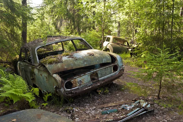Dump Auto Kirkoe Mosse Svezia — Foto Stock