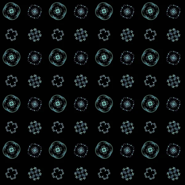 Textura Modrým Vykreslujícím Abstraktním Fraktním Vzorem — Stock fotografie