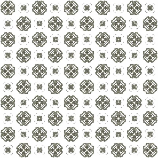 Naadloze Textuur Met Weergave Abstracte Fractal Grijs Patroon Een Witte — Stockfoto
