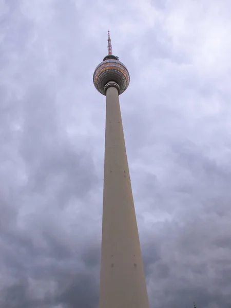 Fernsehturm Televizní Věž Berlíně Německo — Stock fotografie