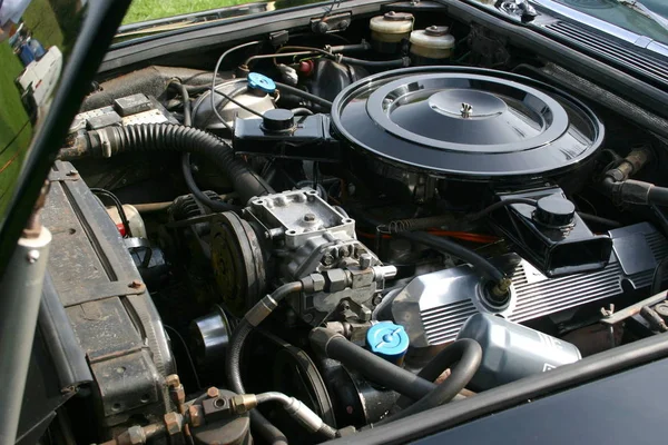 Деталі 6Ltr Двигуна Старовинному Автомобілі — стокове фото