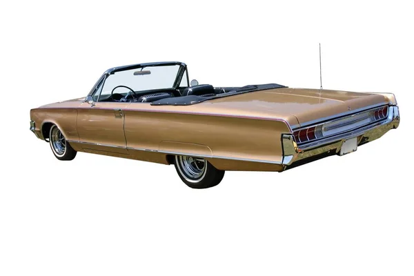 Picture 1960S Convertible Car Top Facing Rear Corner Isolated White — Stock Photo, Image