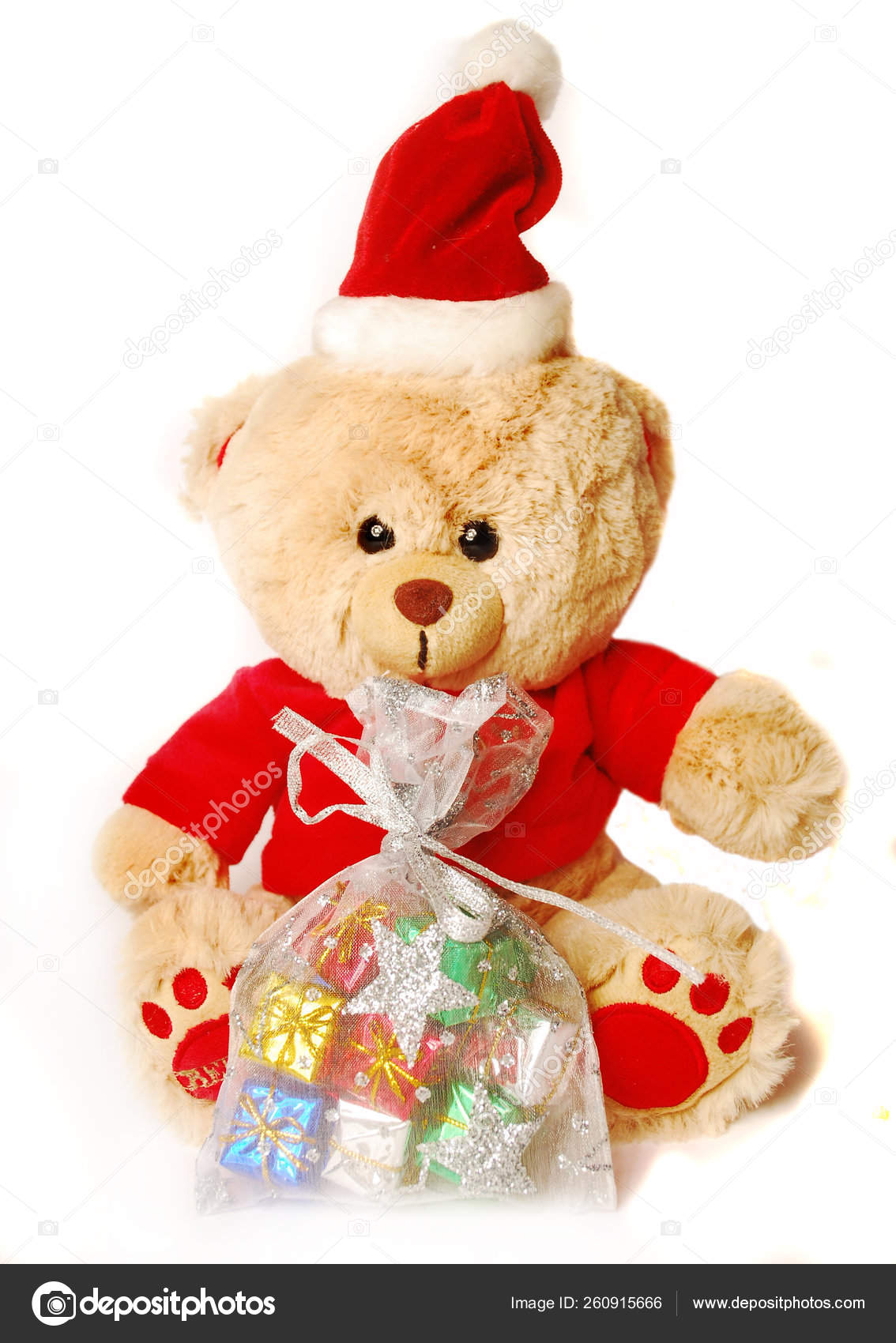 teddy bear santa