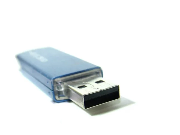 Flash Disk Izolovaný Bílém Pozadí — Stock fotografie