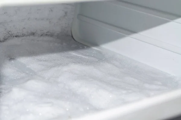 Congelador Descongelado Para Limpeza — Fotografia de Stock