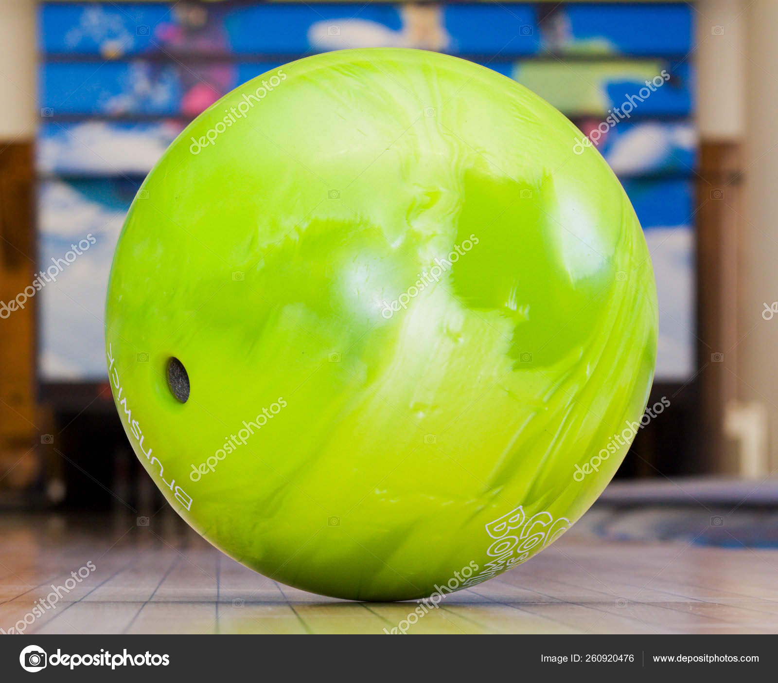 Green Ball Bowling — Stock Photo © YAYImages 260920476