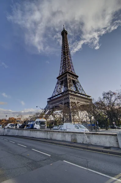 Torre Eiffel Invierno París —  Fotos de Stock