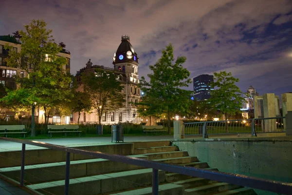 Vista Montreal Por Noche —  Fotos de Stock