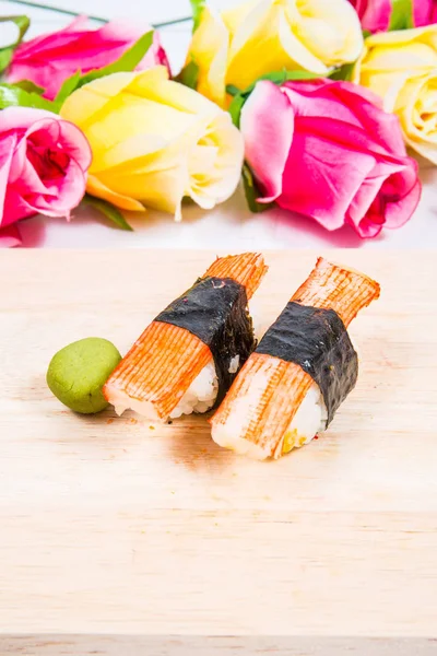 Sushi Pisos Madeira — Fotografia de Stock