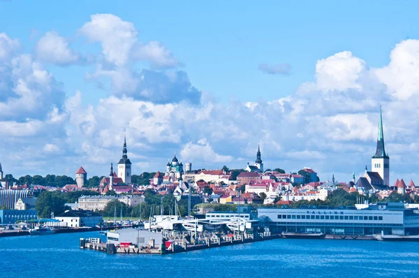 Visa Stadsbilden Tallinn Från Havet — Stockfoto