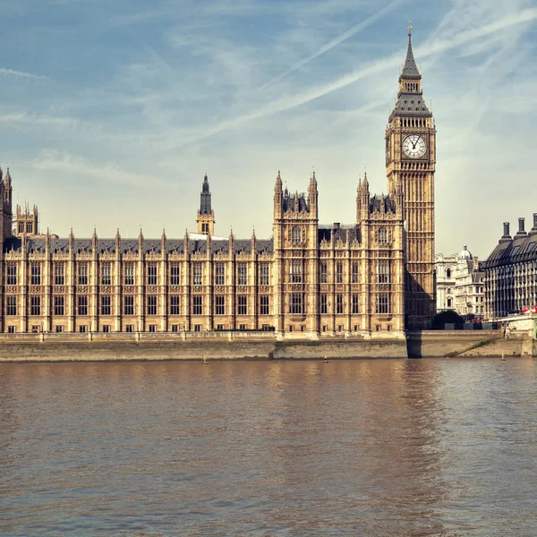Domy Parlamentu Letní Čas Londýn Velká Británie — Stock fotografie