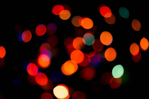 Bokeh Christmas Lights Abstract Background Коммерческого Назидательного Использования — стоковое фото