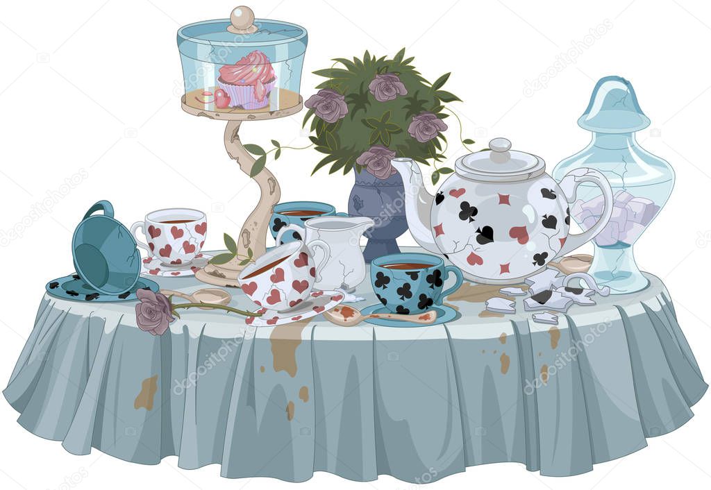 Wonderland Tea Party decorated table