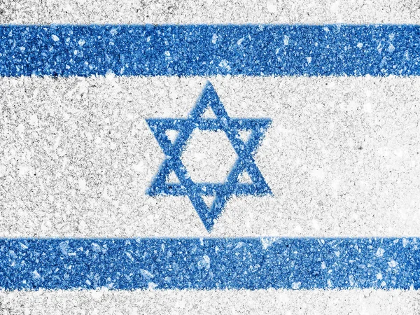 Israëlische Vlag Geschilderd — Stockfoto