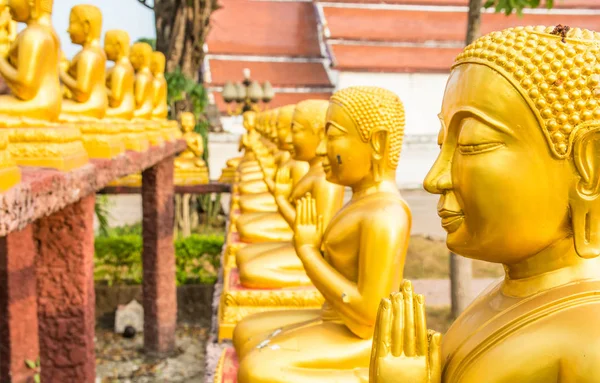 Buddha Fila Tempio Thailandese — Foto Stock