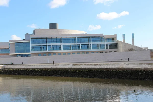 Edificio Fundación Champalimaud Día Soleado Lisboa — Foto de Stock