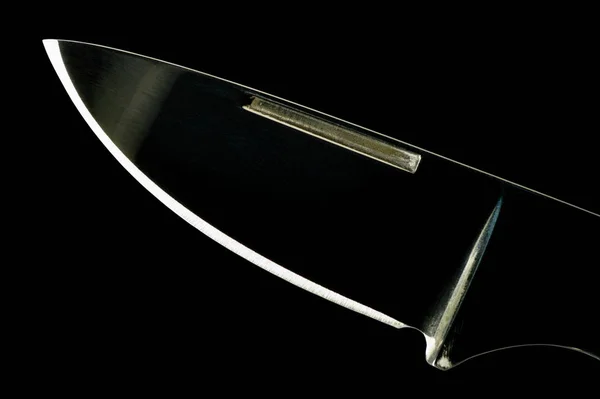 Sharp Edge Knife Closeup Clipping Path — Stock Photo, Image