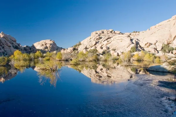 Barker Damm Ist Ein Wasserspeicher Joschua Tree Nationalpark Kalifornien Der — Stockfoto