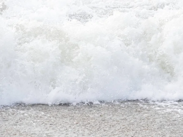 Mare Mare Onde Barca Pietre Francia Normandia Manche — Foto Stock