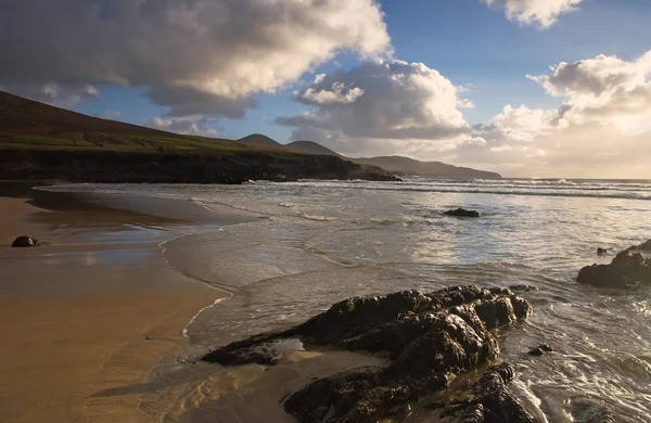 Příjemný Večer Pláži Kinnard Poloostrově Dingle Kerry Irsko — Stock fotografie