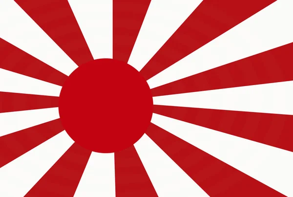 Rising Sun Ensign Japanese Navy Red White — Stock Photo, Image