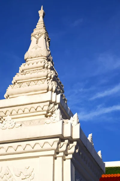 Ásia Bangkok Templo Tailândia Abstrato Cruz Cores Telhado Wat Cores — Fotografia de Stock