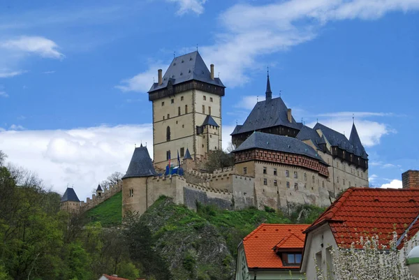 Castello Karlstein Costruito Nel 1348 Boemia Repubblica Ceca — Foto Stock