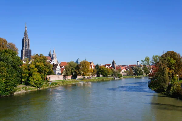 Vieille Ville Ulm Danube Automne — Photo